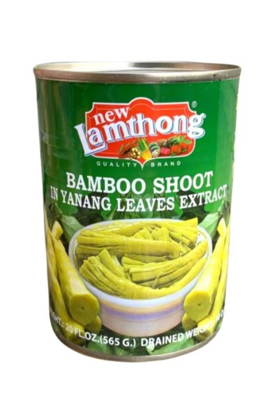 BAMBOO SHOOT IN YANANG LEAVES EXTRACT  LAMTHONG BRAND 24/565 G 	หน่อไม้หั่นฝอยในน้ำใบย่านาง แหลมทอง 24/565 กรัม
