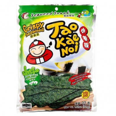 Seaweed Snack Crispy Original 24 X 32 G TAO KAE NOI