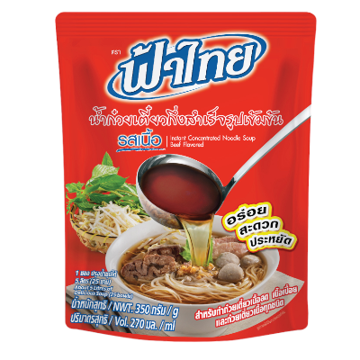 INSTANT CONCENTRATED NOODLE SOUP NUER (FA THAI BRAND)