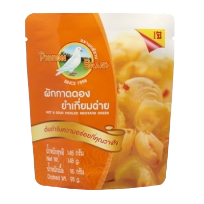 Pickled Mustard Green Hot&Sour 145 GR PIGEON Pickled Mustard Green Hot&Sour 145 GR PIGEON