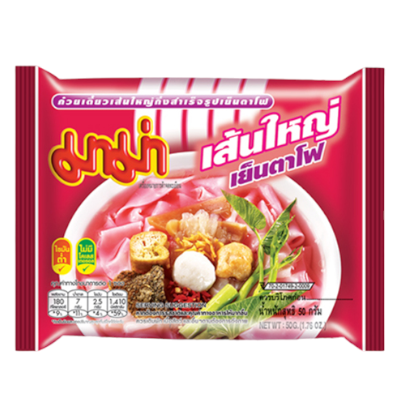Instant Flat Rice Noodles Yen Ta Fo 30 X 50 GR MAMA Instant Flat Rice Noodles Yen Ta Fo 30 X 50 GR MAMA