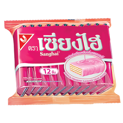 SANGHAI STRAWBERRY CREAM WAFERS