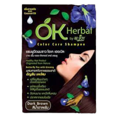 OK Herbal by M-joy colour Care Shampoo Dark Brown 30ml*12pcs