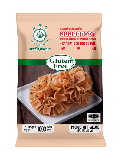 BISCOTTO CROCCANTE FOGLIA DI GIADA BLODDOM DI LOTO (FARINA KANOM DOK JOK) 1000 GR