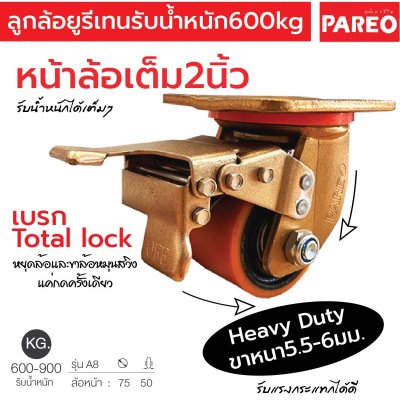 ลูกล้อยูรีเทนแกนเหล็ก