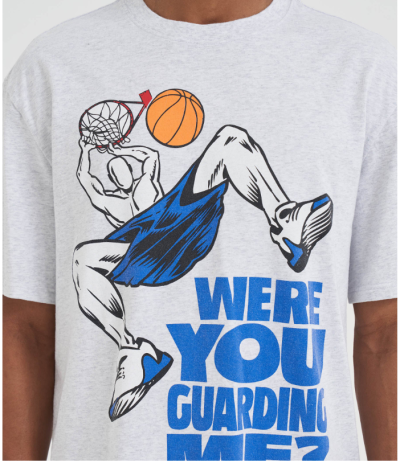 Mens Guarding Me Trash Talk T-Shirt - Frost Marl
