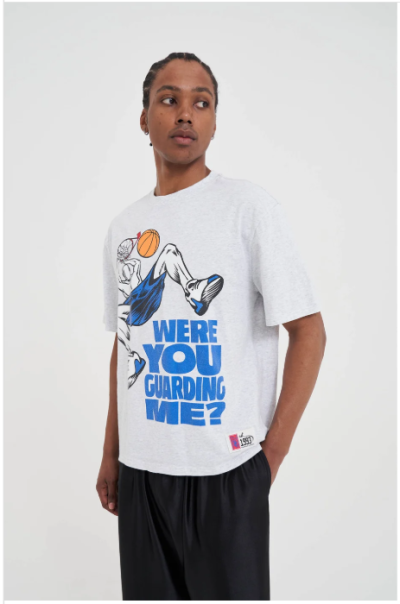 Mens Guarding Me Trash Talk T-Shirt - Frost Marl