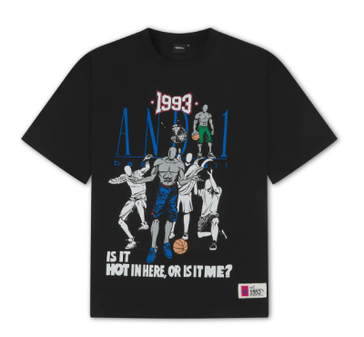 Mens Core Retro Logo Graphic T-Shirt - Black