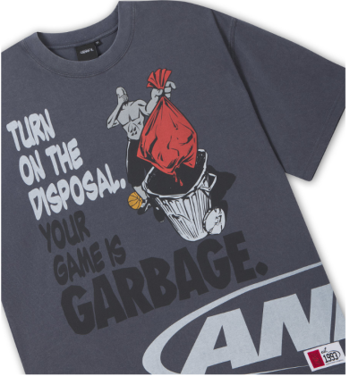 Unisex Logo Game Is Garbage Trash Talk T-Shirt - Blue