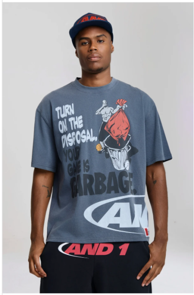 Unisex Logo Game Is Garbage Trash Talk T-Shirt - Blue