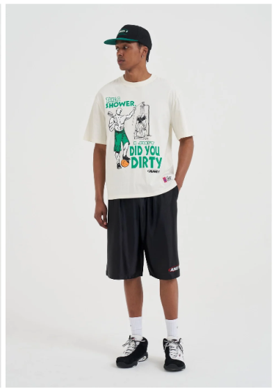 Mens Did You Dirty Trash Talk T-Shirt - Ecru