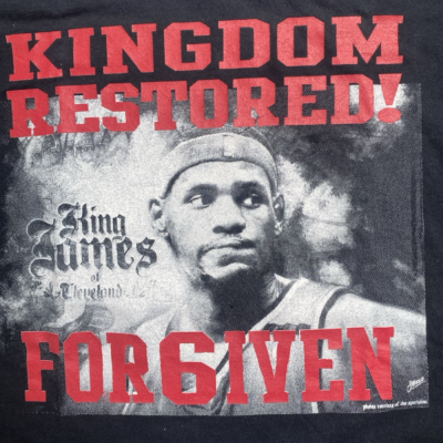 Cleveland Cavaliers   Lebron James second-hand Size XL