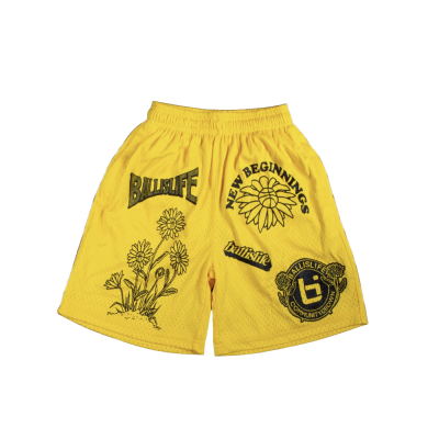 Growth Mesh Shorts in Yellow