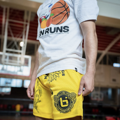 Growth Mesh Shorts in Yellow