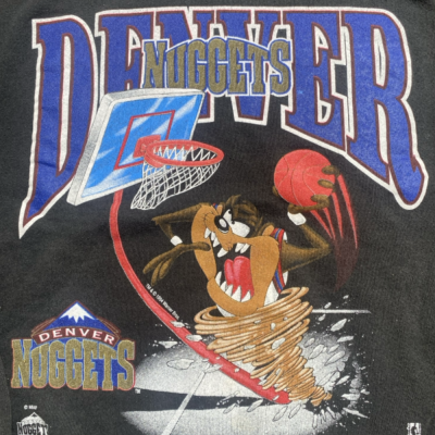 เสื้อ Taz Manian ทีม Denver Nuggets สไตล์วินเทจ ไซส์ XL