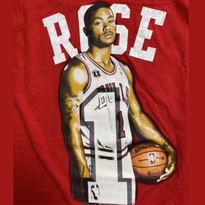 Chicago Bulls Derrick Rose Size XL Product condition 95%