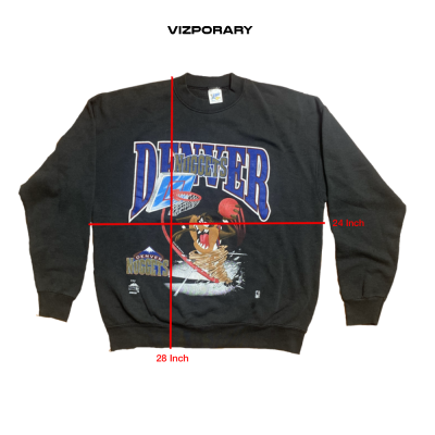 เสื้อ Taz Manian ทีม Denver Nuggets สไตล์วินเทจ ไซส์ XL