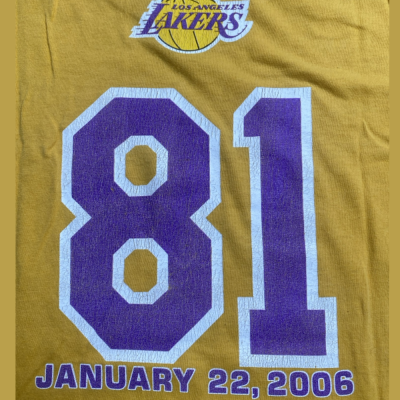 Kobe Bryant Lakers 81 Point second-hand Size L