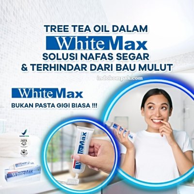 White Max Toothpaste Pasta Gigi + Tea Tree Oil