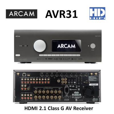 ARCAM AVR31 HDMI 2.1 Class G AV Receiver
