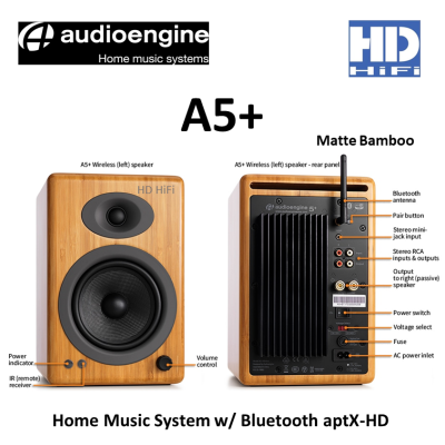 AudioEngine A5+ Home Music System with Bluetooth aptX-HD
