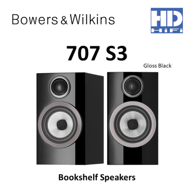 Bowers & Wilkins 707 S3 Bookshelf Speakers แถมฟรีขาตั้ง FS600 S3