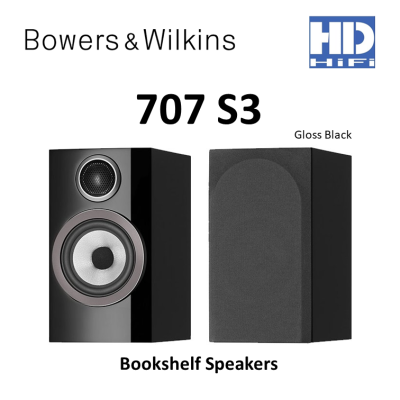 Bowers & Wilkins 707 S3 Bookshelf Speakers แถมฟรีขาตั้ง FS600 S3