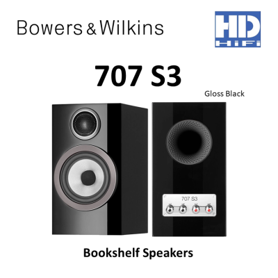 Bowers & Wilkins 707 S3 Bookshelf Speakers แถมฟรีขาตั้ง FS600 S3