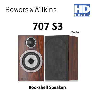 Bowers & Wilkins 707 S3 Bookshelf Speakers แถมฟรีขาตั้ง FS600 S3