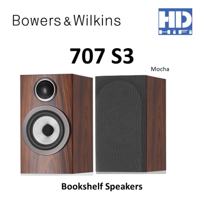 Bowers & Wilkins 707 S3 Bookshelf Speakers แถมฟรีขาตั้ง FS600 S3