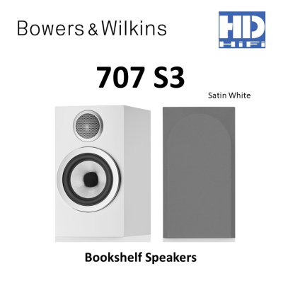 Bowers & Wilkins 707 S3 Bookshelf Speakers แถมฟรีขาตั้ง FS600 S3