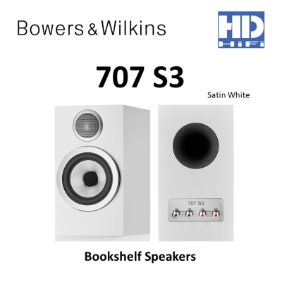 Bowers & Wilkins 707 S3 Bookshelf Speakers แถมฟรีขาตั้ง FS600 S3