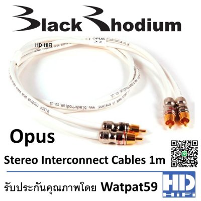 Black Rhodium Opus Stereo Interconnect Cables 1m