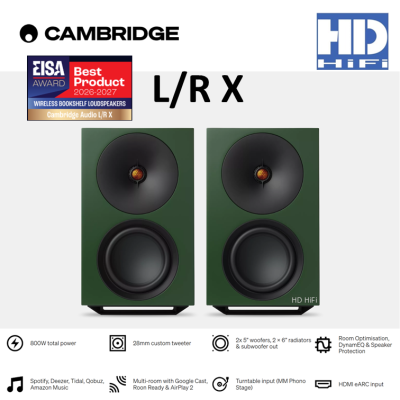 Cambridge Audio L/R X Advanced active stereo streaming speakers