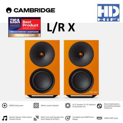Cambridge Audio L/R X Advanced active stereo streaming speakers
