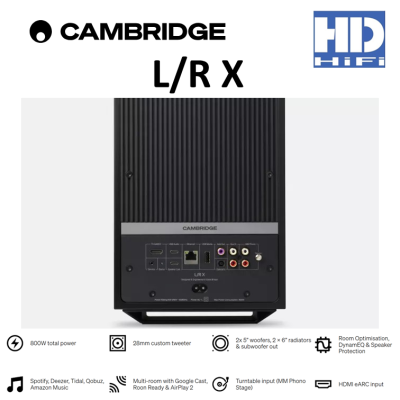 Cambridge Audio L/R X Advanced active stereo streaming speakers