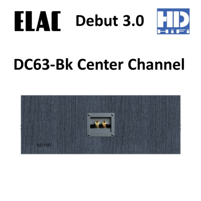 ELAC Debut 3.0 - DC63-Bk Center Channel Speaker