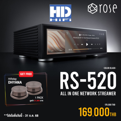 HiFi ROSE RS520 All in One Network Player DAC and Amplifier