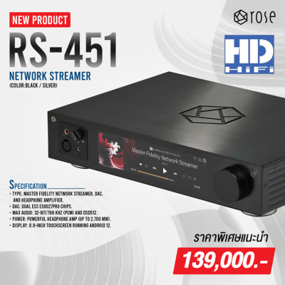 HiFiRose RS451 Network Streamer and DAC