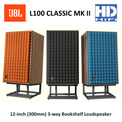 JBL L100 Classic MkII 12-inch (300mm) 3-way Bookshelf Loudspeaker with J120 Stands