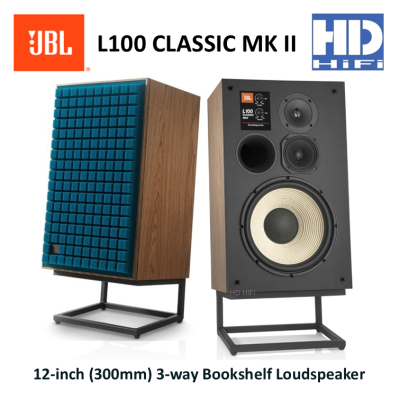 JBL L100 Classic MkII 12-inch (300mm) 3-way Bookshelf Loudspeaker with J120 Stands