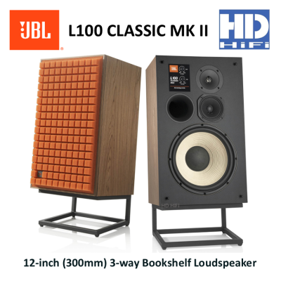 JBL L100 Classic MkII 12-inch (300mm) 3-way Bookshelf Loudspeaker with J120 Stands