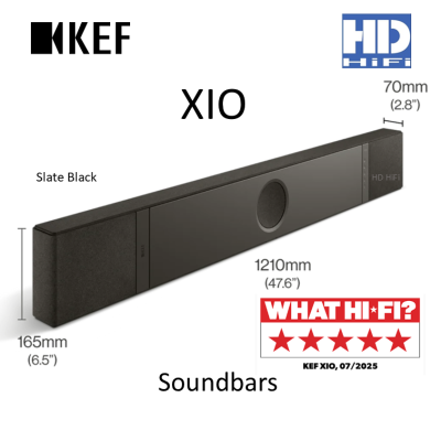 KEF XIO Soundbar High End Dolby Atmos 5.1.2