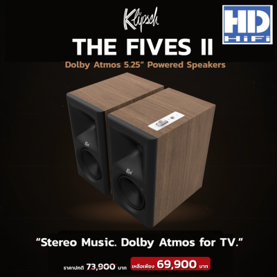 Klipsch The Fives II Dolby Atmos® 5.25" Powered Speakers