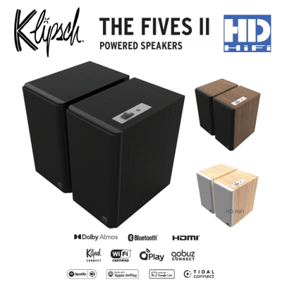 Klipsch The Fives II Dolby Atmos® 5.25" Powered Speakers