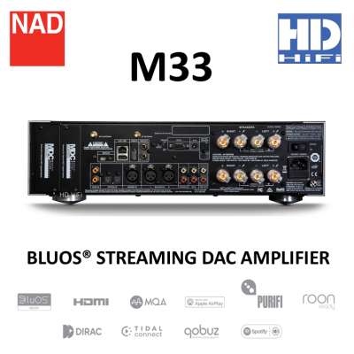 NAD Master M33 BLUOS STREAMING DAC AMPLIFIER