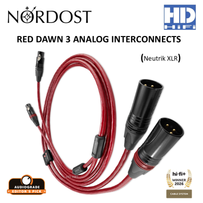 Nordost RED DAWN 3 ANALOG INTERCONNECTS XLR Cable