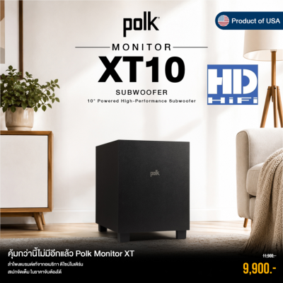 Polk Monitor XT10 Powered High-Performance Subwoofer 10"