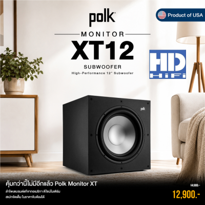 POLK Monitor XT12 High-Performance Subwoofer 12"