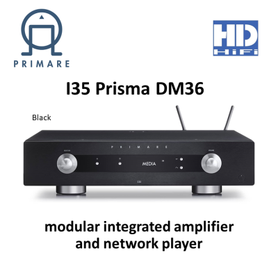 Primare I35 Prisma DM36 modular integrated amplifier and network player